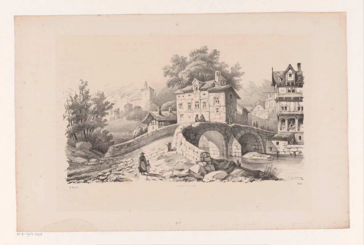 Veduta di un villaggio di montagna - Rijks Museum, Amsterdam
